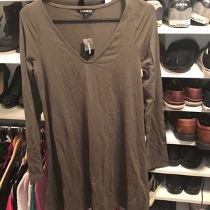 Express Long sleeve Flare dress